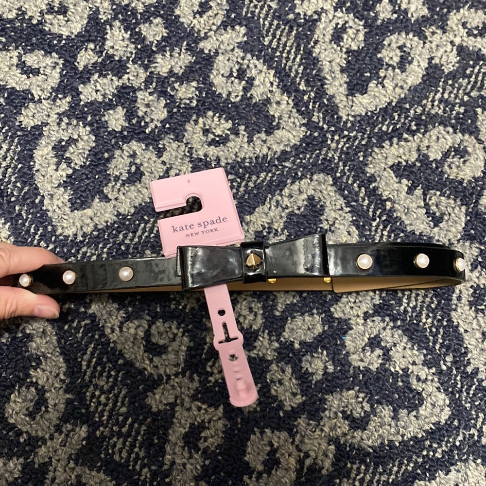 Kate Spade Pearl Bow Belt - Size Small